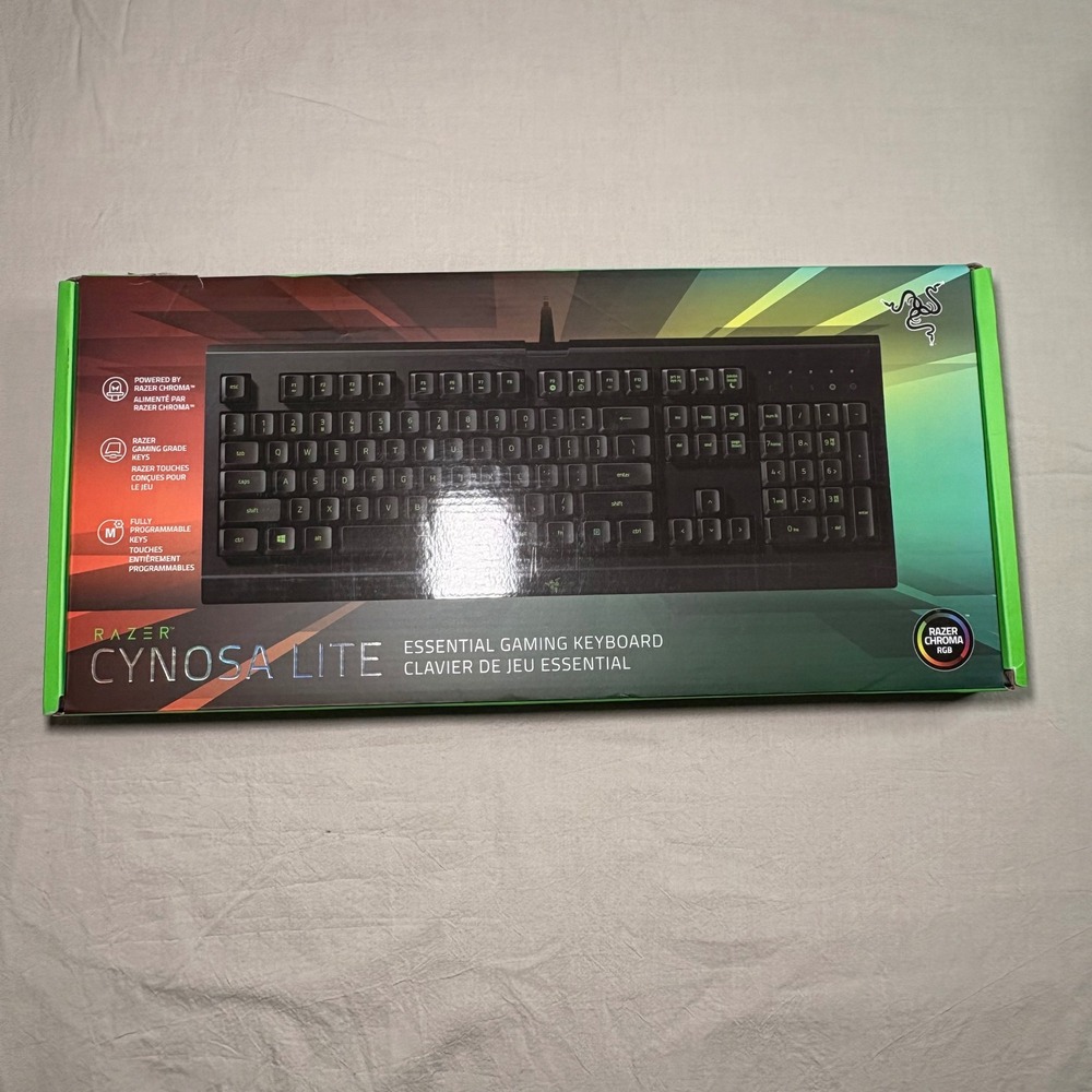 Razer Cynosa Lite Essential Gaming Keyboard Black Wired RGB‎ Chroma RZ03-0274